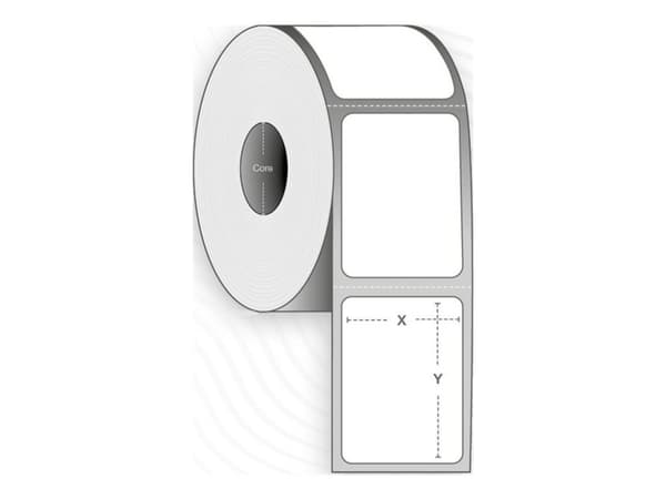 Capture - Polyester - permanet adhesiv - hvit - 57 x 32 mm 25200 etikett(er) (12 rull(er) x 2100) boks - merkelapper