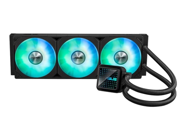 ASUS Prime LC 360 ARGB - Væskekjølesystem for prosessor - Radiatorstørrelse: 360 mm - (for: AM4, AM5, LGA1700, LGA1200, LGA115x Socket, LGA1851) - ko Sort