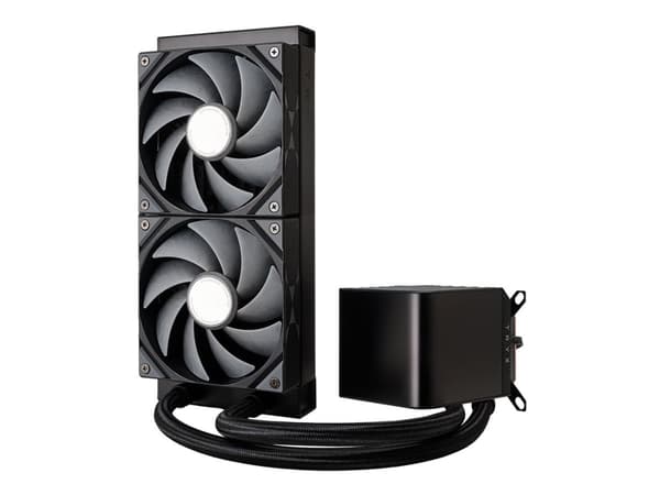 TRYX PANORAMA - Væskekjølesystem for prosessor - med L-formet AMOLED-skjerm - Radiatorstørrelse: 240 mm - (for: LGA115x Socket, LGA1200, LGA1700, LGA Sort