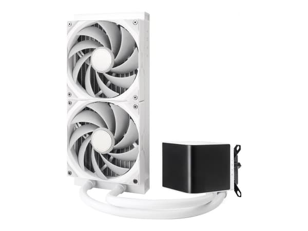TRYX PANORAMA - Væskekjølesystem for prosessor - med L-formet AMOLED-skjerm - Radiatorstørrelse: 280 mm - (for: LGA115x Socket, LGA1200, LGA1700, LGA Hvit