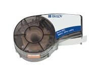Brady B-595 - Vinyl - matt - svart på hvitt - Rull (9,53 mm x 6,4 m) 1 rull(er) merkelapper - for Brady BMP21, BMP21-LAB, BMP21-PLUS; ID PAL; LABPAL