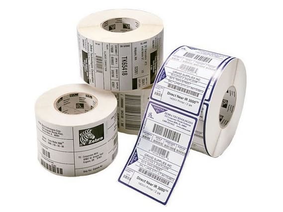 Zebra Z-Perform 1000T - Papper - matt - permanent akrylhäftning - obestruket - 130 mikrometer - vit - 51 x 51 mm 1490 etikett (er) (1 rulle/rullar x