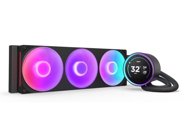 NZXT Kraken Elite 420 RGB, All-in-one vätskekylare, 14 cm, Svart Svart