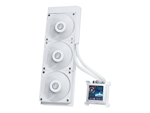 Lian Li HydroShift LCD 360S - Væskekjølesystem for prosessor - sidefeste - (for: LGA1700, AM4, AM5) - 120 mm - hvit Hvit