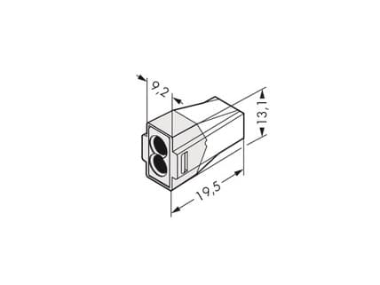 Wago 773-602, Gjennomsiktig, Hvit, 400 V, 32 A, RoHS, 1,48 g, 9,2 mm