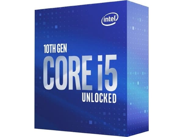Intel Core i5 10600K - 4,1 GHz - 6 ydintä - 12 säiettä - 12 Mt välimuistia - LGA1200-asennuspaikka - Laatikko (ilman jäähdytintä)