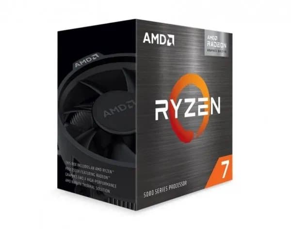 AMD Ryzen 7 5700G - 3.8 GHz - 8 kjerner - 16 tråder - 16 MB cache - Socket AM4 - Boks