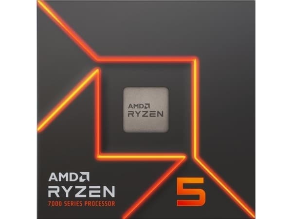 AMD Ryzen™ 5 7600X - 4,7 GHz/5,3 GHz - 6 ydintä - 12 säiettä - 32 Mt:n välimuisti - Socket AM5 - Box