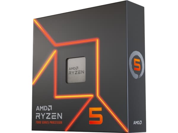 AMD Ryzen™ 5 7600X - 4,7 GHz/5,3 GHz - 6 ydintä - 12 säiettä - 32 Mt:n välimuisti - Socket AM5 - Box