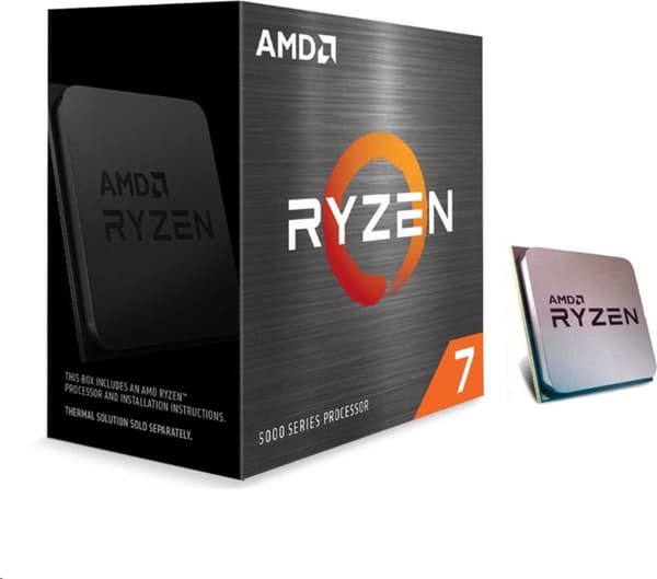 AMD RYZEN 7 5800X - AM4-processor - 4,70 GHz - 8 kärnor