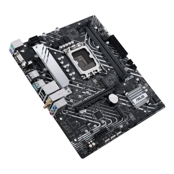 ASUS PRIME H610M-A WIFI D4 - Bundkort - micro ATX - LGA1700-stik - H610-chipsæt - USB 3.2 Gen 1, USB 3.2 Gen 2 - Gigabit LAN, Wi-Fi, Bluetooth - Indby