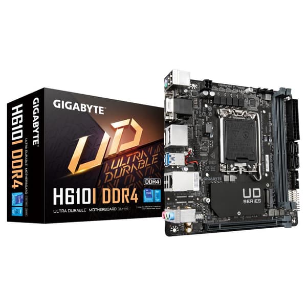 Gigabyte H610I DDR4 - Intel - LGA 1700 - Intel® Celeron® - Intel® Coreâ„¢ i3 - Intel Core i5 - Intel Core i7 - Intel Core i9 - Intel® Pentium®G - LGA