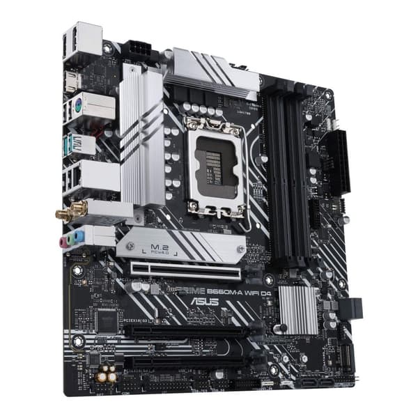ASUS PRIME B660M-A WIFI D4 - Bundkort - micro ATX - LGA1700-stik - B660-chipsæt - USB-C Gen1, USB 3.2 Gen 1, USB 3.2 Gen 2 - Gigabit LAN, Wi-Fi, Bluet