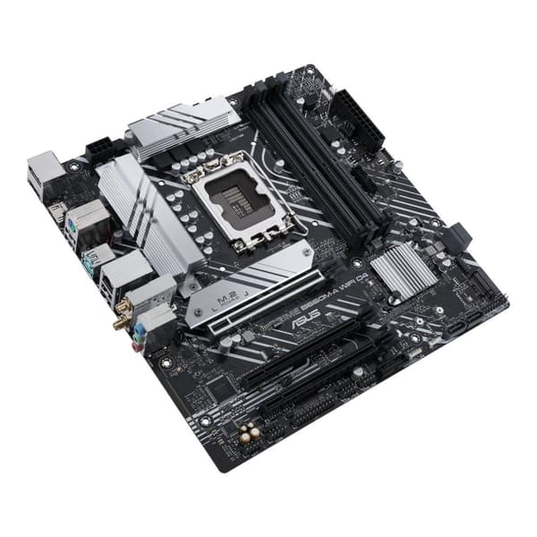ASUS PRIME B660M-A WIFI D4 - Bundkort - micro ATX - LGA1700-stik - B660-chipsæt - USB-C Gen1, USB 3.2 Gen 1, USB 3.2 Gen 2 - Gigabit LAN, Wi-Fi, Bluet