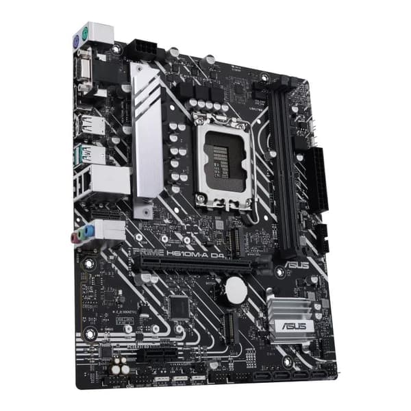 ASUS PRIME H610M-A D4-CSM - Moderkort - micro ATX - LGA1700-sockel - H610-chipset - USB 3.2 Gen 1, USB 3.2 Gen 2 - Gigabit LAN - Inbyggd grafik (CPU k
