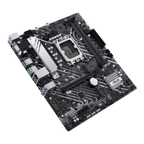 ASUS PRIME H610M-A D4-CSM - Moderkort - micro ATX - LGA1700-sockel - H610-chipset - USB 3.2 Gen 1, USB 3.2 Gen 2 - Gigabit LAN - Inbyggd grafik (CPU k
