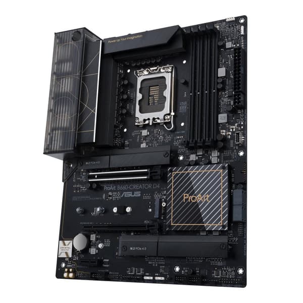ASUS PROART B660-CREATOR D4 ATX emolevyn liitäntä 1700 USB-C/HDMI/DP (CPU vaaditaan) - HD Audio (8-kanavainen) (90MB19F0-M0EAY0)