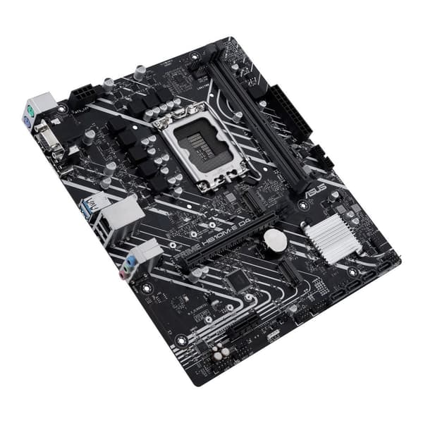 ASUS PRIME H610M-E D4-CSM - Bundkort - micro ATX - LGA1700-stik - H610-chipsæt - USB 3.2 Gen 1, USB 3.2 Gen 2 - Gigabit LAN - Indbygget grafik (CPU på