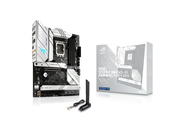 ASUS ROG STRIX B660-A GAMING WIFI D4 - Bundkort - ATX - LGA1700-stik - B660-chipsæt - USB-C Gen2, USB-C Gen1, USB 3.2 Gen 1, USB 3.2 Gen 2, USB-C Gen