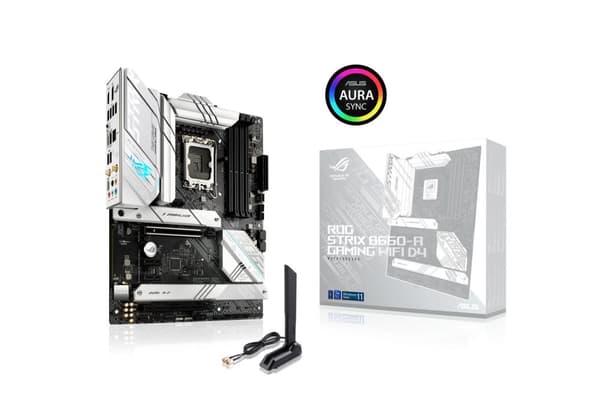 ASUS ROG STRIX B660-A GAMING WIFI D4 - Bundkort - ATX - LGA1700-stik - B660-chipsæt - USB-C Gen2, USB-C Gen1, USB 3.2 Gen 1, USB 3.2 Gen 2, USB-C Gen