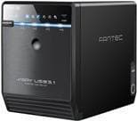 FANTEC QB-35U31 - Hårddiskarray - 4 fack (SATA-600) - USB 3.1 Gen 2 (extern) (1971) Svart