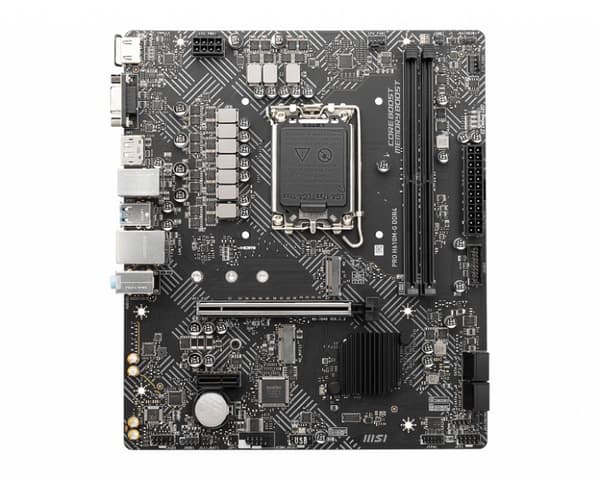 MSI PRO H610M-G DDR4 - Bundkort - micro ATX - LGA1700-stik - H610-chipsæt - USB 3.2 Gen 1 - Gigabit LAN - Indbygget grafik (CPU påkrævet) - HD-lyd (8-