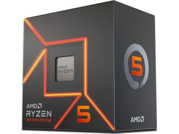 AMD Ryzen™ 5 7600 - 3,8 GHz/5,1 GHz - 6 ydintä - 12 säiettä - 32 Mt välimuisti - Kanta AM5 - Laatikko | AMD Wraith Stealth