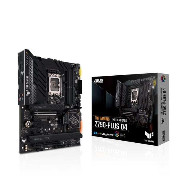 ASUS TUF GAMING Z790-PLUS D4 - AMD - LGA 1700 - Intel® Celeron® - Intel® Core™ i3 - Intel® Core™ i5 - Intel® Core™ i7 - Intel® Core™ i9,... - LGA 1700