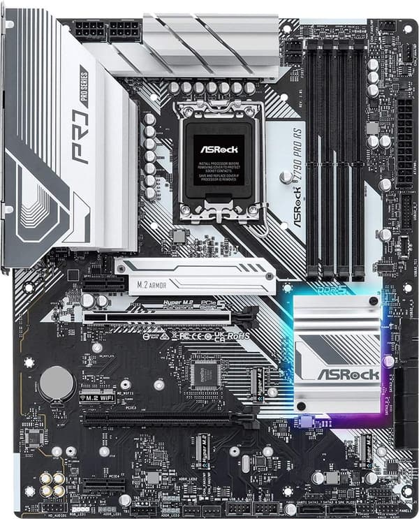 ASROCK Z790 Pro RS - Bundkort - ATX - Sokkel LGA1700 - Intel Z790 - DDR5