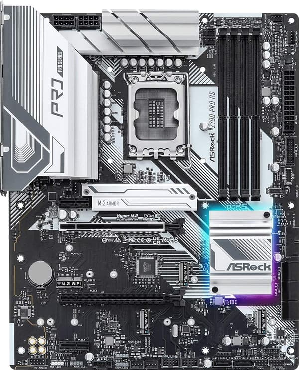 ASROCK Z790 Pro RS - Bundkort - ATX - Sokkel LGA1700 - Intel Z790 - DDR5