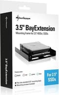 Miniatyrbild 3 av 3: Sharkoon 3,5'' BayExtension Black - SSD monteringsram