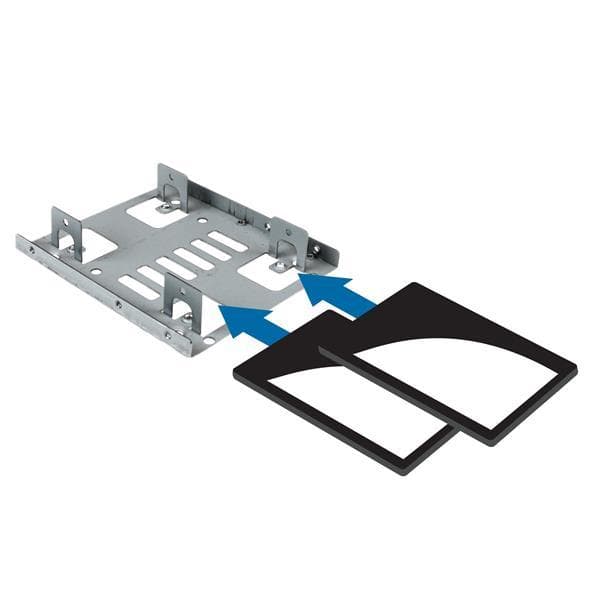 StarTech.com Dual 2,5 tommer til 3,5 tommer HDD-understøttelse af SATA-harddiske 2,5 tommer til 3,5 tommer 2-drev mount bay mount