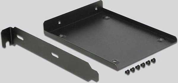 Premium 2,5'' HDD/SSD till PCI/PCIe-kortplats monteringsram / svart