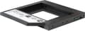 Miniatyrbillede 1 af 6: Premium 2,5'' SATA HDD/SSD til 5,25'' Slim SATA-drev (12,7 mm) caddy / sort