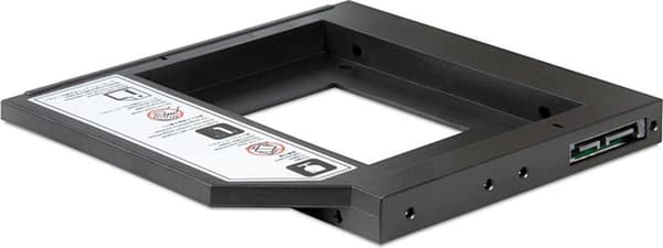 Premium 2,5'' SATA HDD/SSD til 5,25'' Slim SATA-drev (12,7 mm) caddy / sort