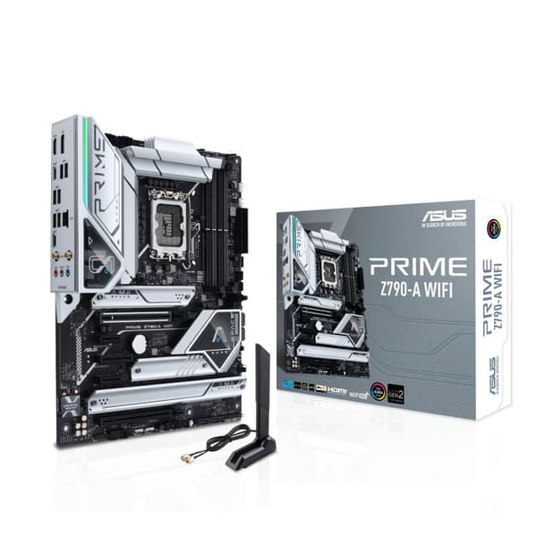 ASUS Prime Z790-A WIFI - Bundkort - ATX - LGA1700-stik - Z790-chipsæt - USB 3.2 Gen 1, USB 3.2 Gen 2, USB-C 3.2 Gen2, USB-C 3.2 Gen 2x2 - 2. .5 Gigabi