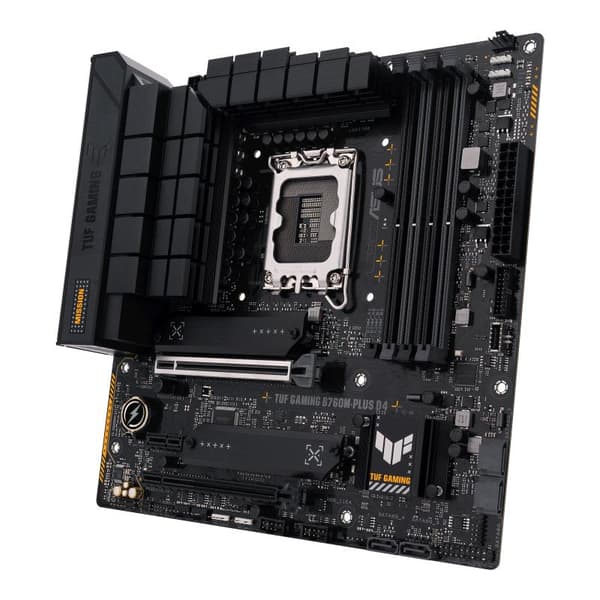 ASUS TUF GAMING B760M-PLUS D4 - Intel - LGA 1700 - Intel® Celeron® - Intel® Core™ i3 - Intel® Core™ i5 - Intel® Core™ i7 - Intel® Core™ i9,... - LGA 1