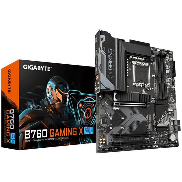 Gigabyte B760 GAMING X - Intel - LGA 1700 - Intel® Celeron® - Intel® Core™ i3 - Intel® Core™ i5 - Intel® Core™ i7 - Intel® Core™ i9,... - LGA 1700 - D