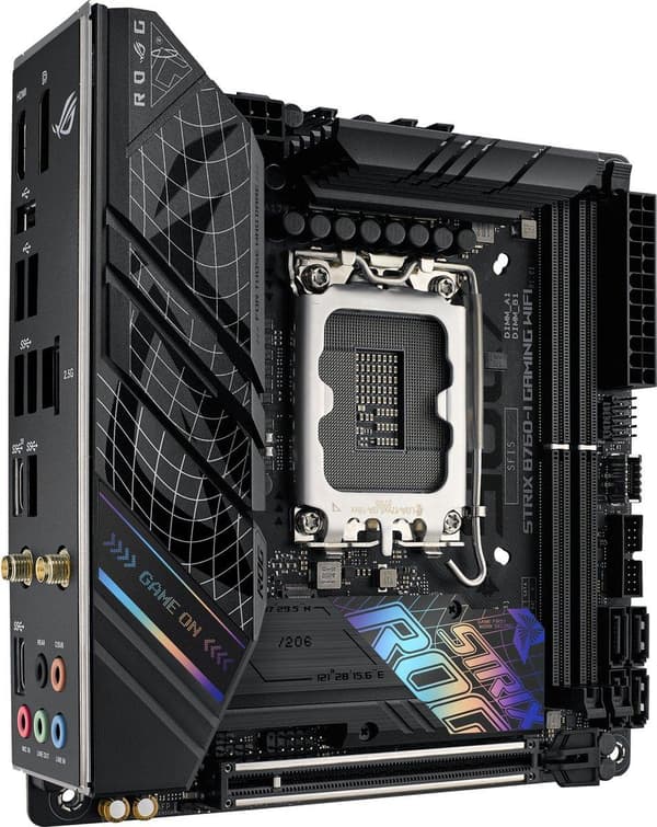 ASUS ROG STRIX B760-I GAMING WIFI - Intel - LGA 1700 - Intel® Celeron® - Intel® Core™ i3 - Intel® Core™ i5 - Intel® Core™ i7 - Intel® Core™ i9,... - L