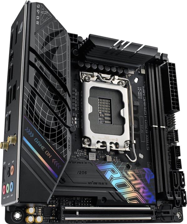 ASUS ROG STRIX B760-I GAMING WIFI - Intel - LGA 1700 - Intel® Celeron® - Intel® Core™ i3 - Intel® Core™ i5 - Intel® Core™ i7 - Intel® Core™ i9,... - L
