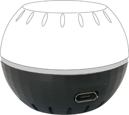Shelly Plug Play Tilbehør HT USB Addon Strømforsyning Svart