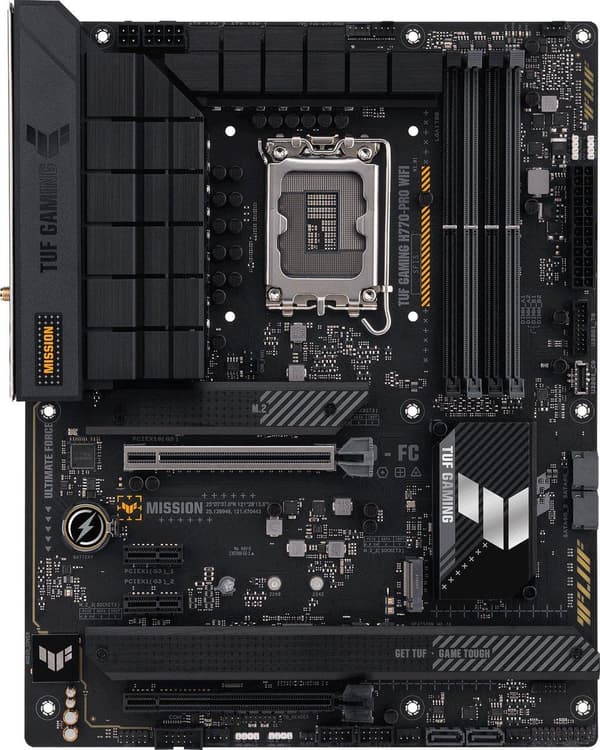 ASUS TUF GAMING H770-PRO WIFI - Moderbord ATX - Socket LGA1700 - Intel H770 - DDR5 - Realtek 7.1 Surround Sound - 1 x 2,5 Gbps LAN