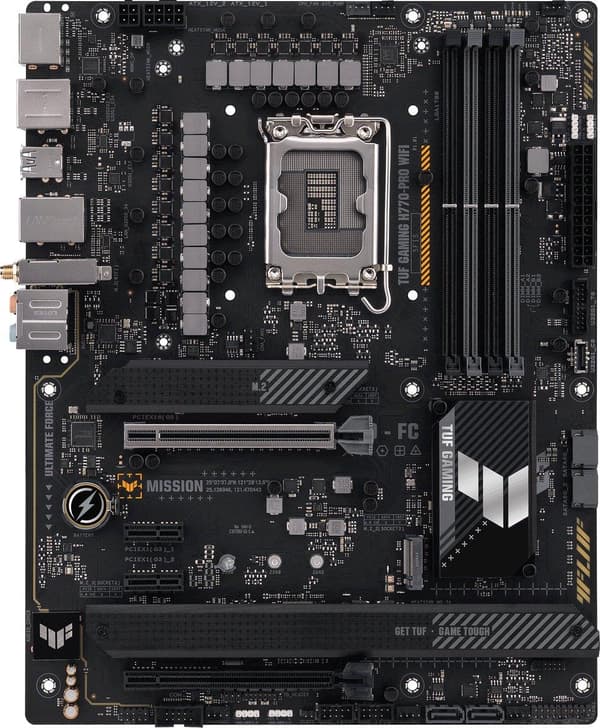 ASUS TUF GAMING H770-PRO WIFI - Moderbord ATX - Socket LGA1700 - Intel H770 - DDR5 - Realtek 7.1 Surround Sound - 1 x 2,5 Gbps LAN
