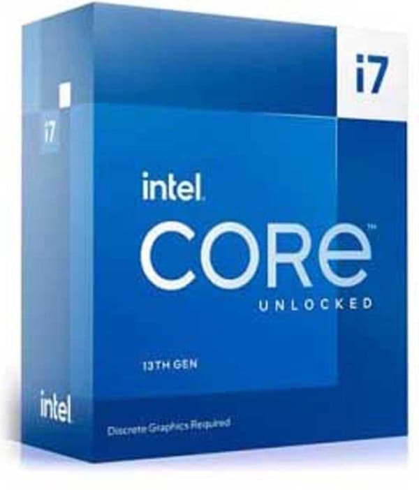 Intel Core i7 13700KF - Prosessori 3,4 GHz (5,4 GHz) - 16 ydintä 8P+8E - 24 säiettä - 30 Mt välimuisti - LGA1700 Socket - doos