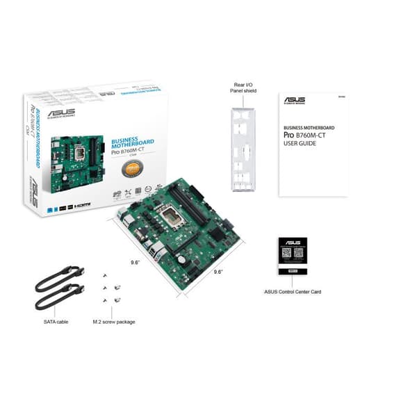 ASUS PRO B760M-CT-CSM - Intel - LGA 1700 - Intel® Celeron® - Intel® Pentium® Gold - Intel® Core™ i3 - Intel® Core™ i5 - Intel® Core™... - LGA 1700 - D