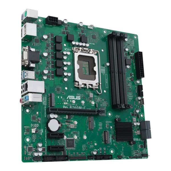 ASUS PRO B760M-C-CSM - Intel - LGA 1700 - Intel® Celeron® - Intel® Core™ i3 - Intel® Core™ i5 - Intel® Core™ i7 - Intel® Core™ i9,... - LGA 1700 - DDR