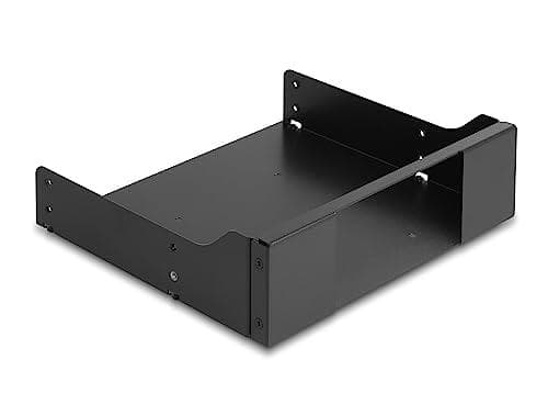 Delock - Drive bay-adapter - 13,30 cm (5,25") til 2 x 2,5" (13,3 cm til 2 x 6,4 cm) - sort (18002)