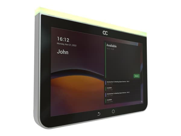 AudioCodes Room Experience (RX) Suite RX-PANEL - Planlegger for møterom - Certified for Microsoft Teams Rooms