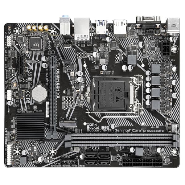 GIGABYTE H510M S2H V3 LGA1200 mATX MB 2xDDR4 4xSATA 1xM.2 (H510M S2H V3)