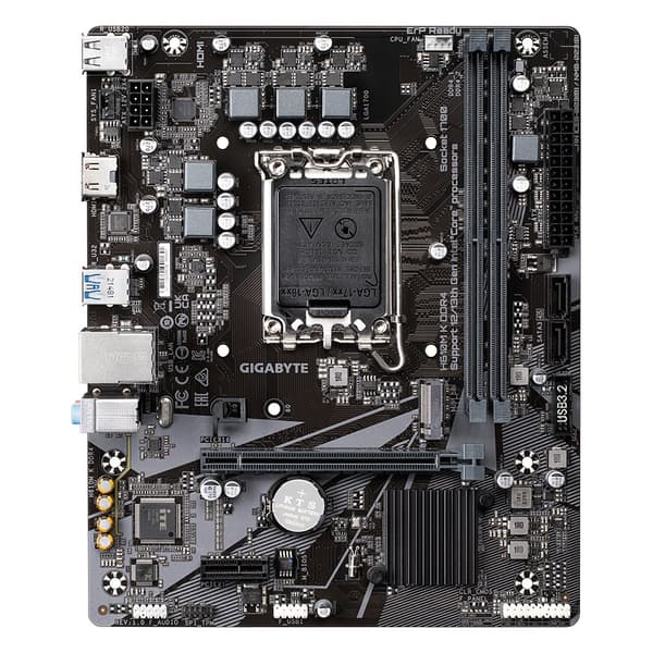 Gigabyte H610M K DDR4 1.0 - Intel - LGA 1700 - Intel® Celeron® - Intel® Core™ i3 - Intel® Core™ i7 - Intel® Core™ i9 - Intel® Pentium® Gold - DDR4-SDR